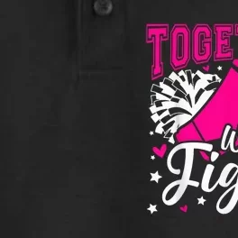 Together We Fight Breast Cancer Awareness Pink Ribbon Wo Dry Zone Grid Performance Polo