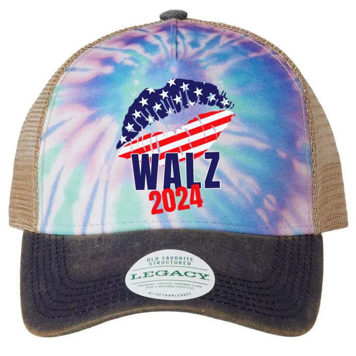 Tim Walz For President 2024 Legacy Tie Dye Trucker Hat