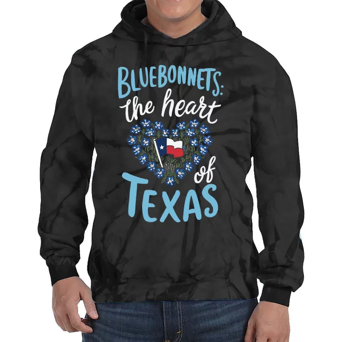 Texas Wildflowers Floral Texas Spring Lesser Sunflower Tie Dye Hoodie