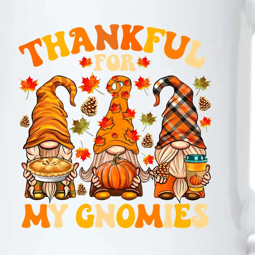 Thanksgiving With Gnomes Thankful For My Gnomies Fall Season Black Color Changing Mug