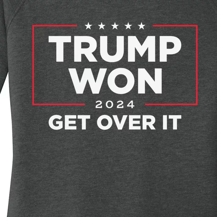 Trump Won Get Over It 2024 Women's Perfect Tri Tunic Long Sleeve Shirt