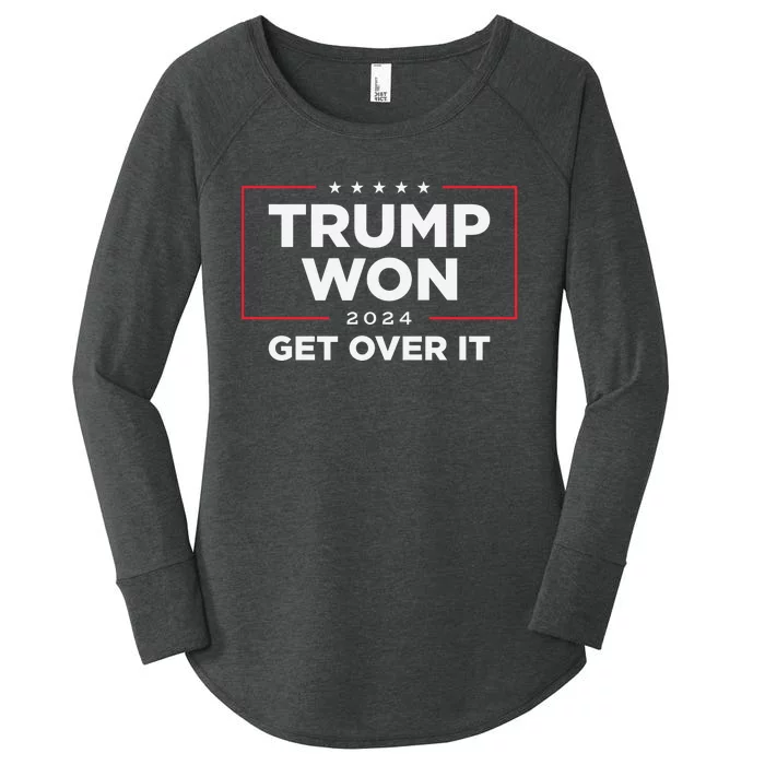 Trump Won Get Over It 2024 Women's Perfect Tri Tunic Long Sleeve Shirt