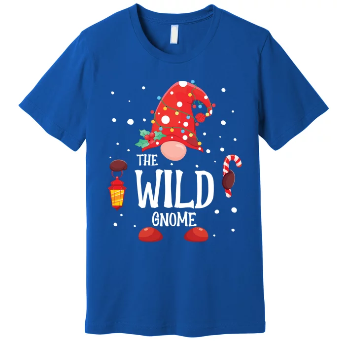 The Wild Gnome Matching Family Christmas Gnome Pajama Cool Gift Premium T-Shirt