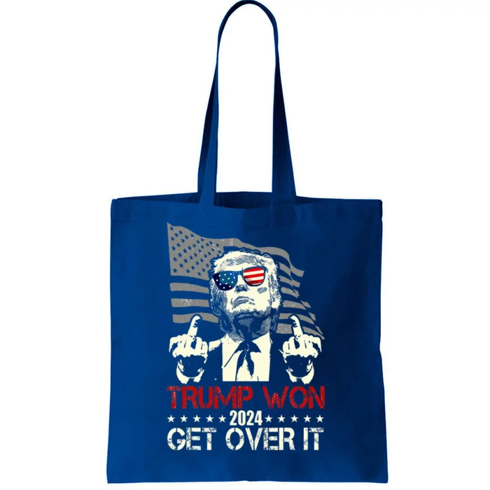 Trump Won Get Over It 2024 Tote Bag