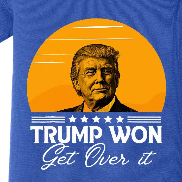 Trump Won Get Over It Trump 2024 Baby Bodysuit