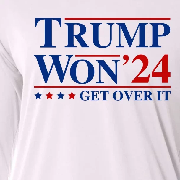 Trump Won Get Over It Cooling Performance Long Sleeve Crew