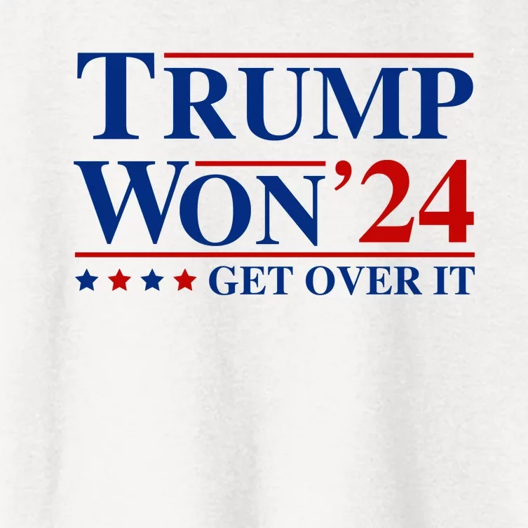 Trump Won Get Over It Women's Crop Top Tee