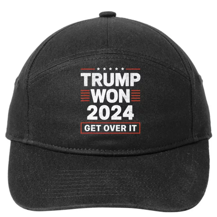 Trump Won Get Over It 2024 7-Panel Snapback Hat