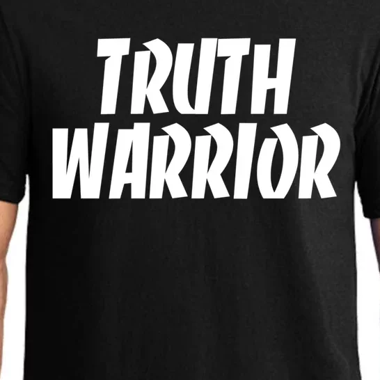 Truth Warrior Governt Lies And Conspiracies Quote Cool Gift Pajama Set