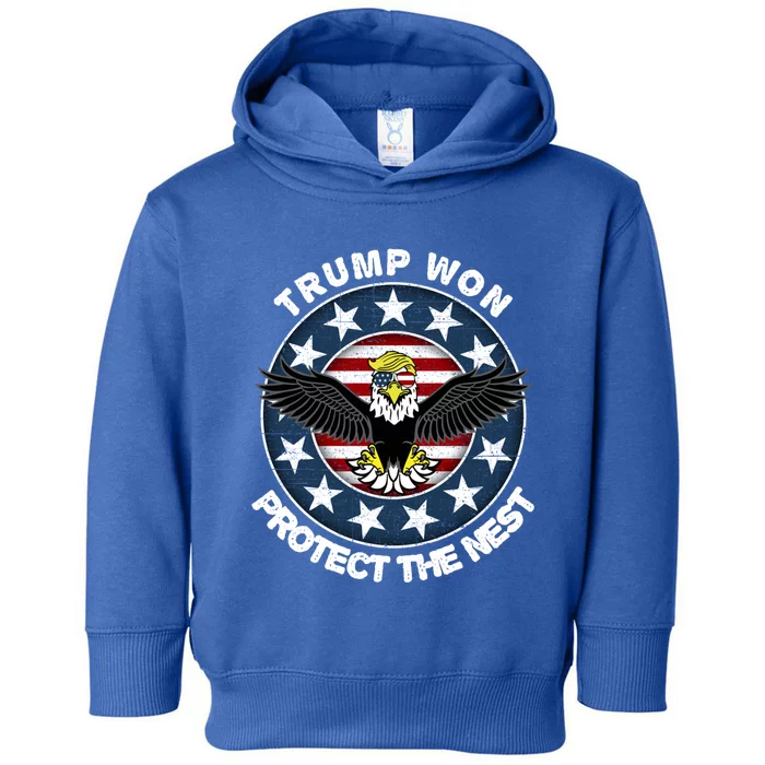 Trump Won Gift Trump Merica Gift Funny Cool Gift Toddler Hoodie