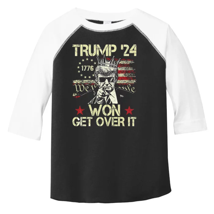 Trump Won Get Over It 2024 Toddler Fine Jersey T-Shirt