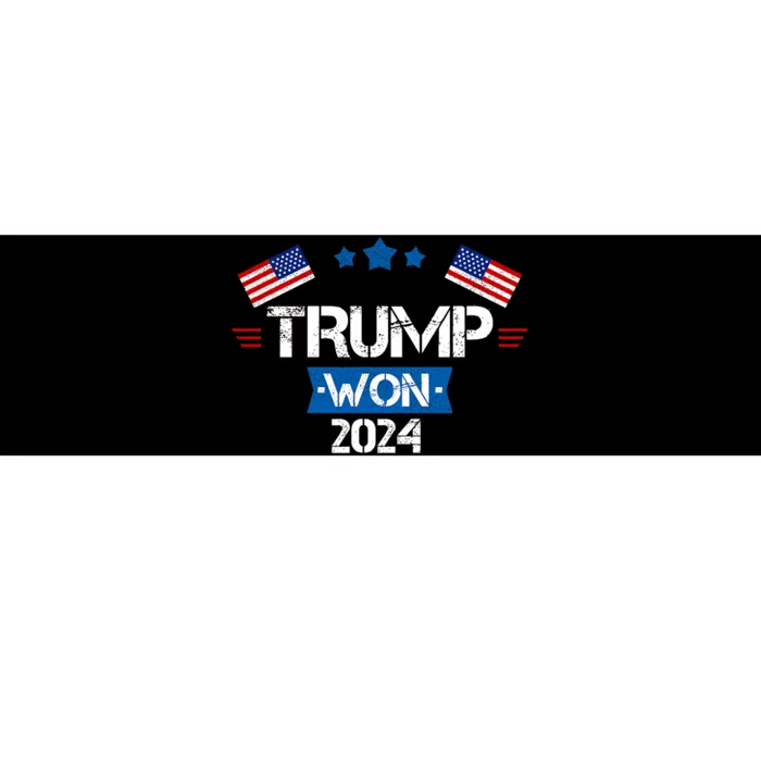 Trump Won Get Over It 2024 Election Inauguration Bumper Sticker