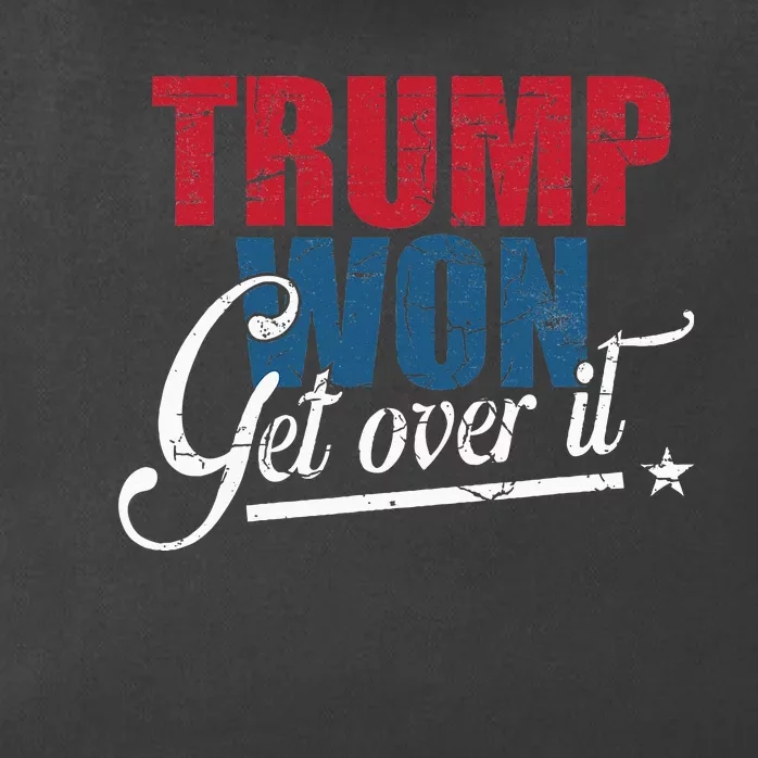 Trump Won Get Over It 2024 Election Inauguration Zip Tote Bag