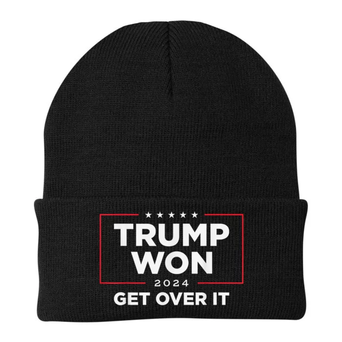 Trump Won Get Over It 2024 Knit Cap Winter Beanie