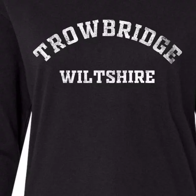 Trowbridge Wiltshire Gifts England Souvenirs Womens Cotton Relaxed Long Sleeve T-Shirt