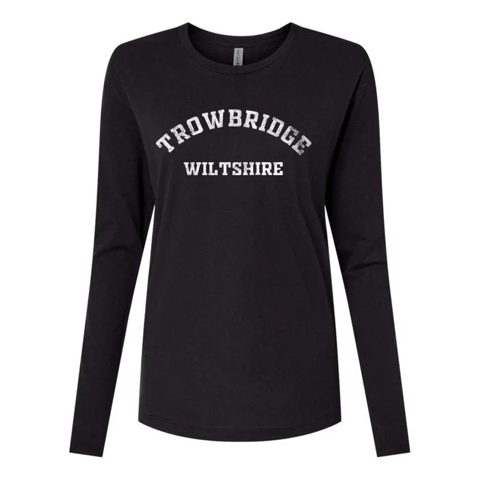 Trowbridge Wiltshire Gifts England Souvenirs Womens Cotton Relaxed Long Sleeve T-Shirt