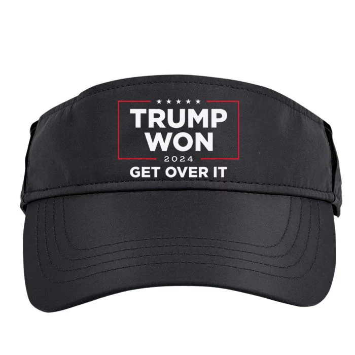 Trump Won Get Over It 2024 Adult Drive Performance Visor