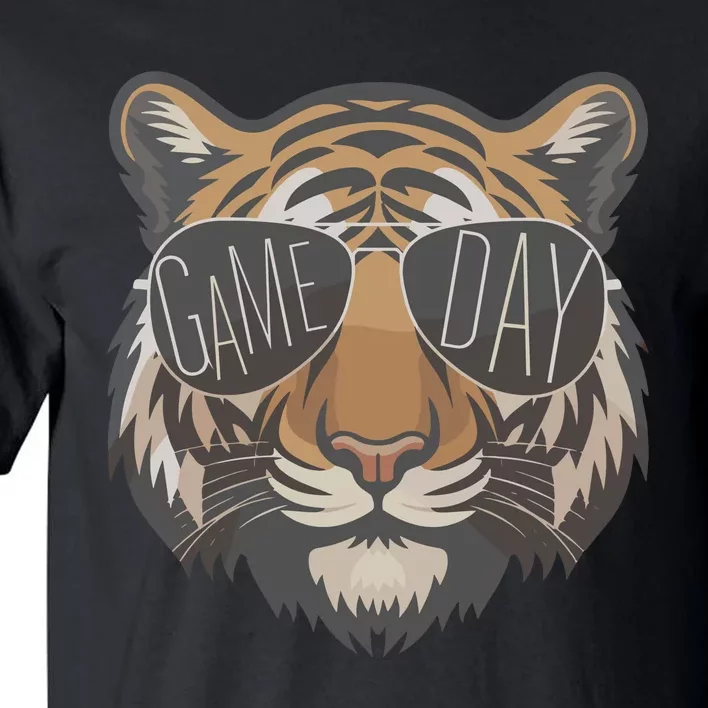 Tigers With Game Day Glasses Game Day Mascot Tall T-Shirt