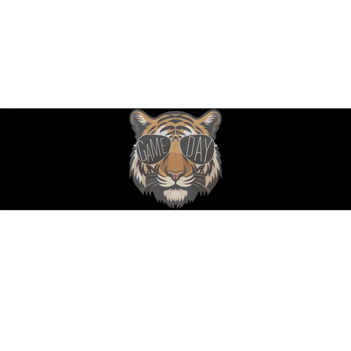 Tigers With Game Day Glasses Game Day Mascot Bumper Sticker