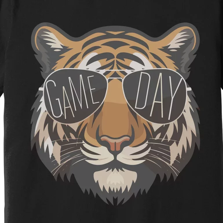 Tigers With Game Day Glasses Game Day Mascot Premium T-Shirt