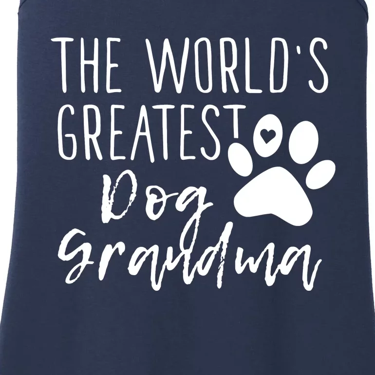 The WorldS Greatest Dog Grandma Ladies Essential Tank