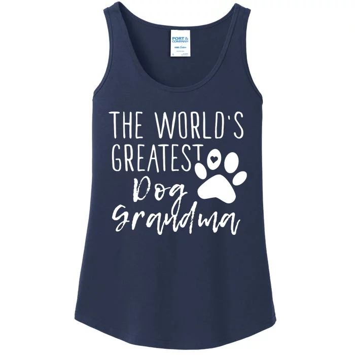 The WorldS Greatest Dog Grandma Ladies Essential Tank