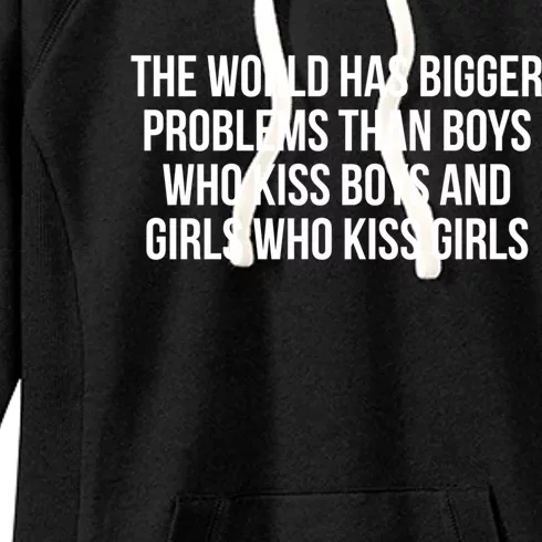 The World Has Bigger Problems Than Who Gift Women's Fleece Hoodie