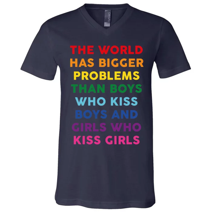 The World Has Bigger Problems V-Neck T-Shirt