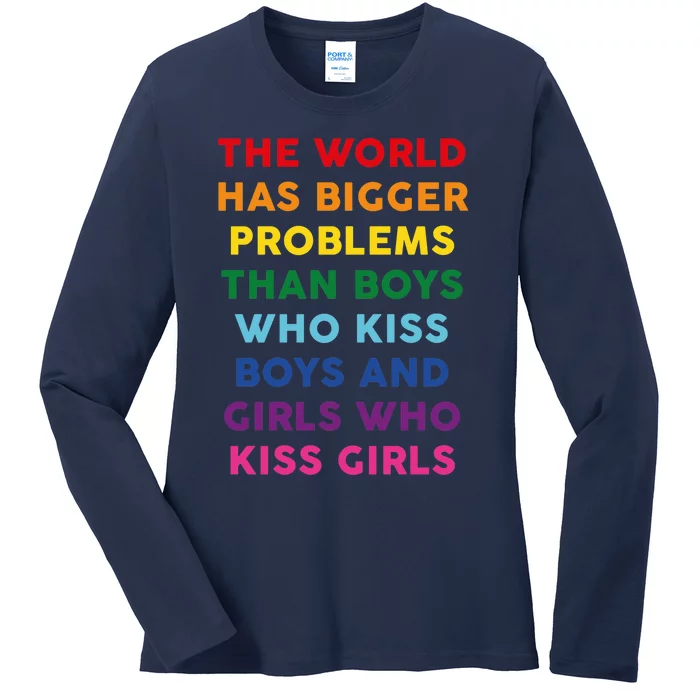 The World Has Bigger Problems Ladies Long Sleeve Shirt