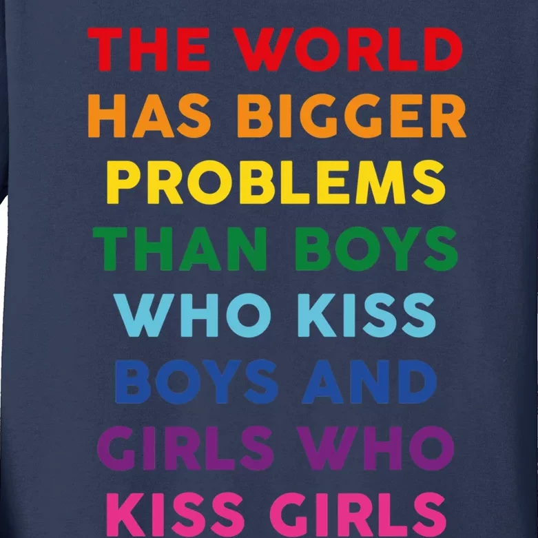 The World Has Bigger Problems Kids Long Sleeve Shirt