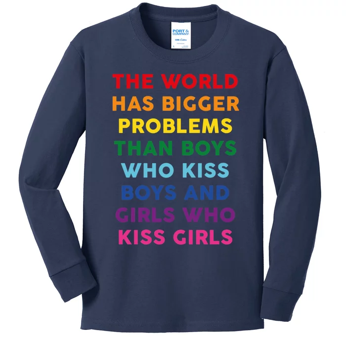 The World Has Bigger Problems Kids Long Sleeve Shirt