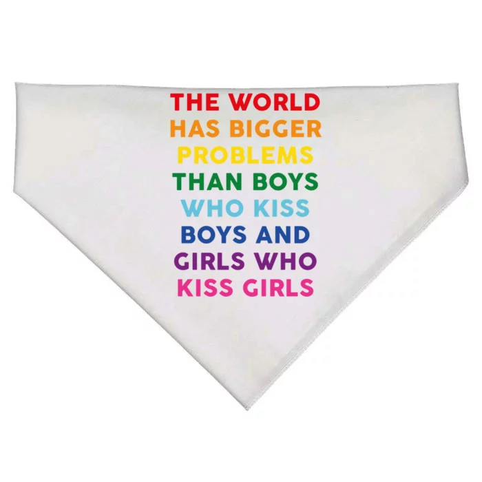 The World Has Bigger Problems USA-Made Doggie Bandana