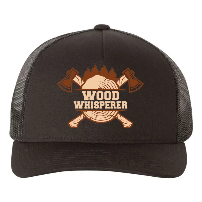 Tree Whisperer Handyman Woodwork Craftsman Yupoong Adult 5-Panel Trucker Hat