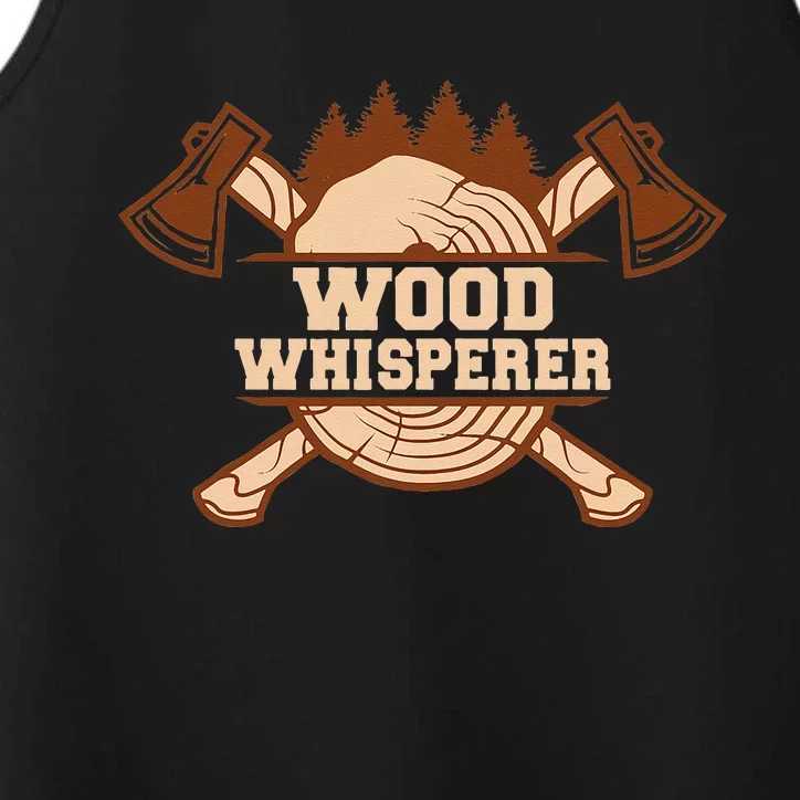 Tree Whisperer Handyman Woodwork Craftsman Performance Tank