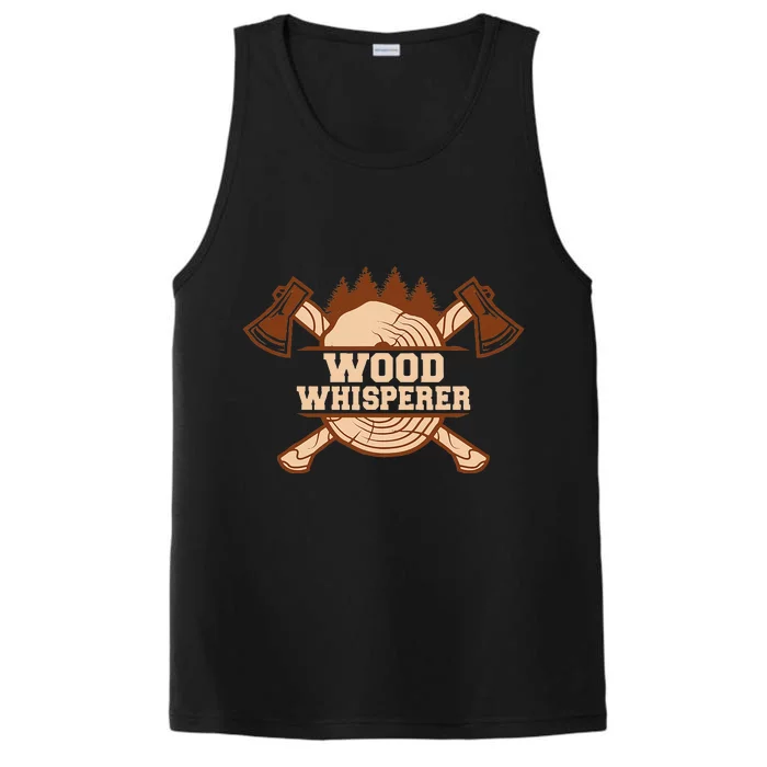 Tree Whisperer Handyman Woodwork Craftsman Performance Tank