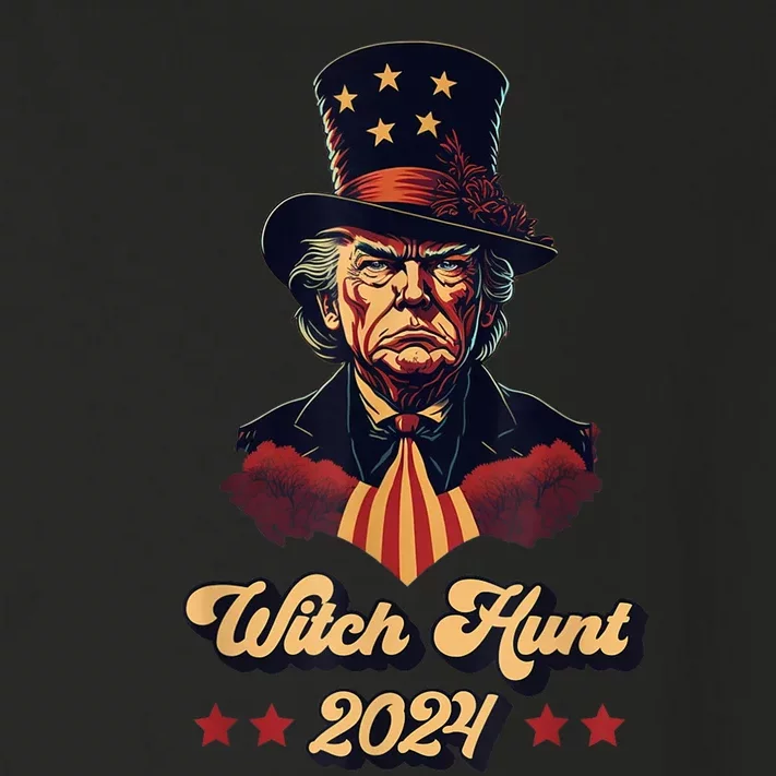 Trump Witch Hunt American Flag Take America Back 2024 Toddler Long Sleeve Shirt