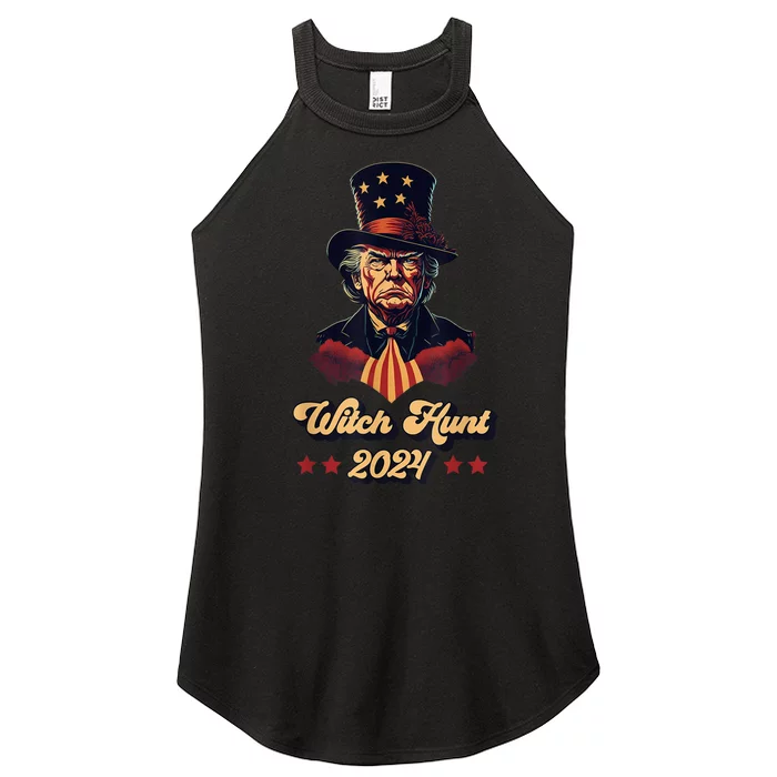 Trump Witch Hunt American Flag Take America Back 2024 Women’s Perfect Tri Rocker Tank