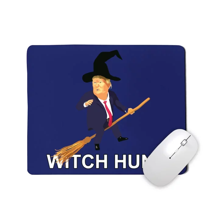 Trump Witch Hunt Funny Halloween Costume Mousepad