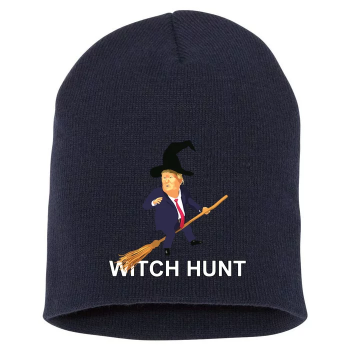 Trump Witch Hunt Funny Halloween Costume Short Acrylic Beanie