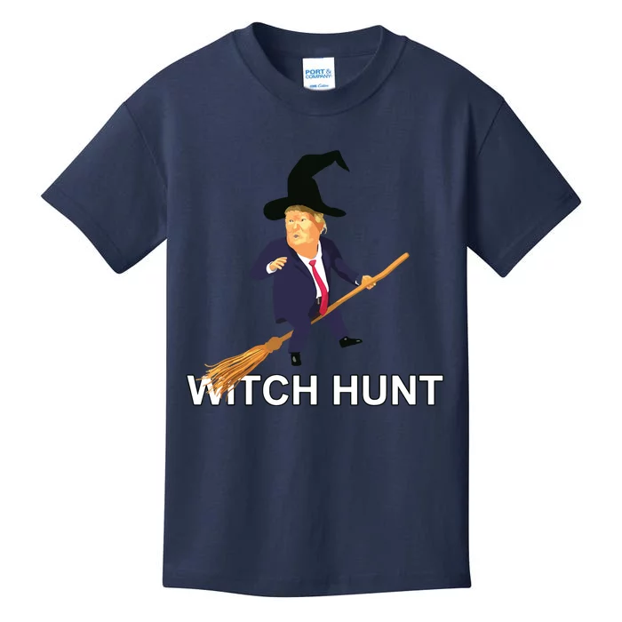 Trump Witch Hunt Funny Halloween Costume Kids T-Shirt