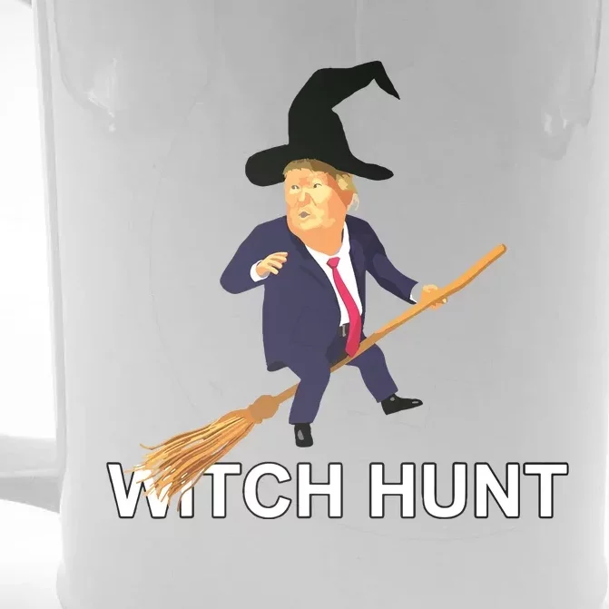 Trump Witch Hunt Funny Halloween Costume Front & Back Beer Stein