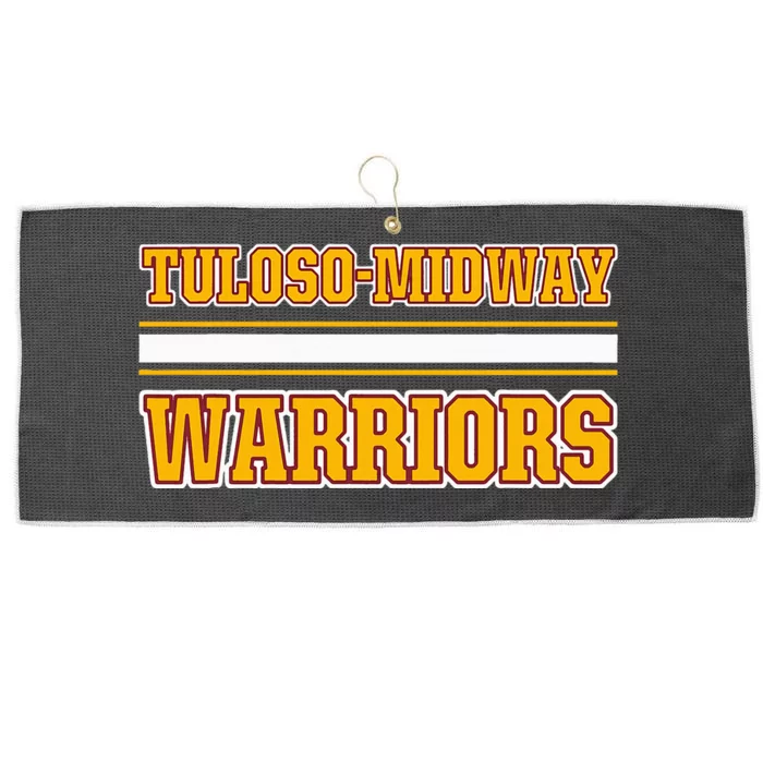 Tulosomidway Warriors Horizontal Stripes Large Microfiber Waffle Golf Towel