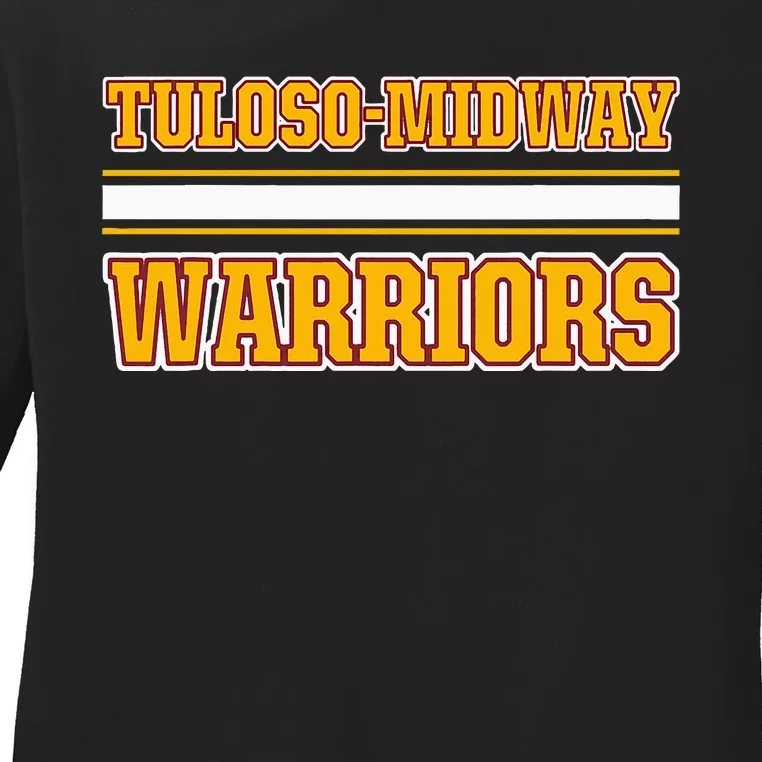 Tulosomidway Warriors Horizontal Stripes Ladies Long Sleeve Shirt