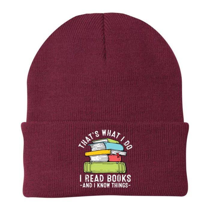 Thats What I Do I Read Books Andc Knit Cap Winter Beanie