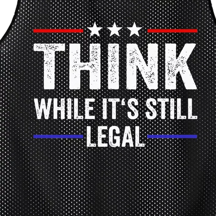 Think While Its Still Legal Think While Its Still Legal Mesh Reversible Basketball Jersey Tank