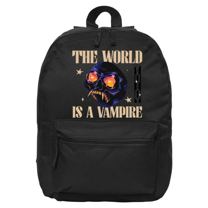 The World Is A Vampire 16 in Basic Backpack