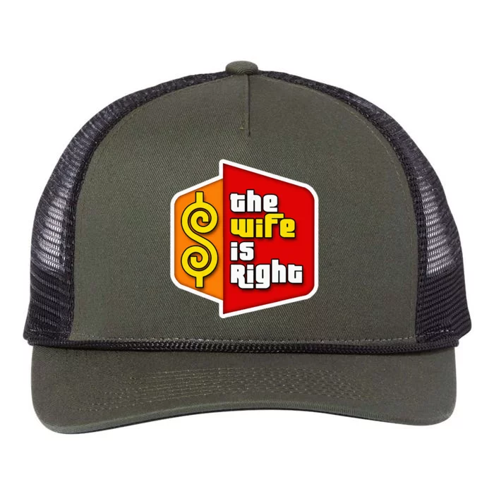 The Wife Is Right Retro Rope Trucker Hat Cap