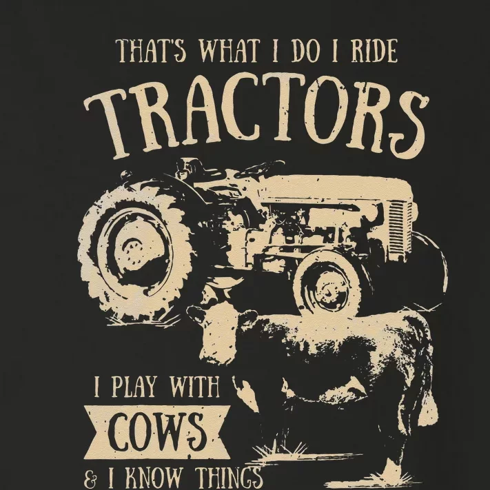 Thats What I Do I Ride Tractors Funny Farmer Cowboy Gift Toddler Long Sleeve Shirt