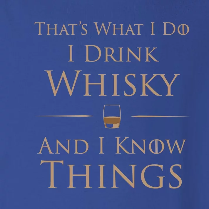 That's What I Do I Whisky And I Know Things Cool Gift Toddler Long Sleeve Shirt