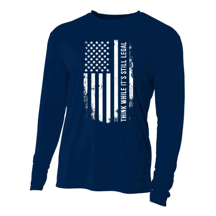 Think While It's Still Legal USA Cooling Performance Long Sleeve Crew